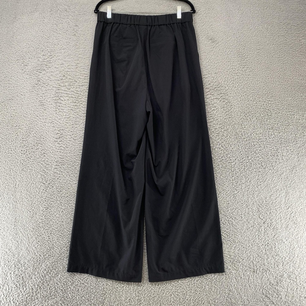 Varley Kayson Wide Leg Pants Womens Large Black Soft Stretch Travel Lightweight - Picture 15 of 16